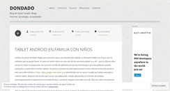 Desktop Screenshot of dondado.es